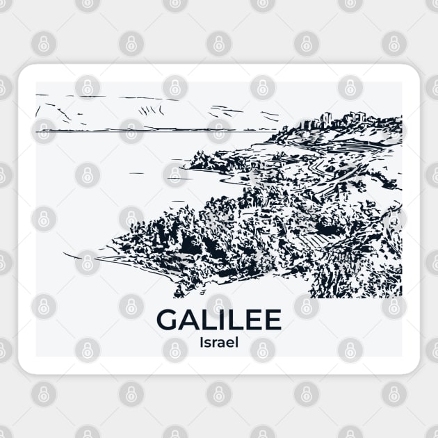 Galilee - Israel Magnet by Lakeric